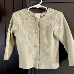 Zara pale green cardigan